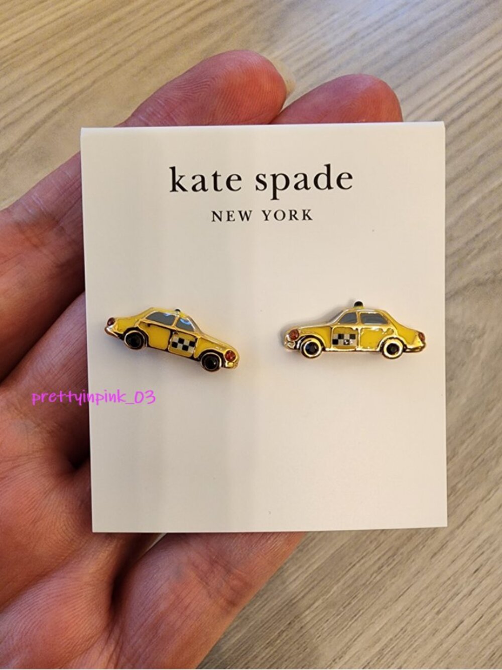 KATE SPADE Taxi Stud earrings NEW